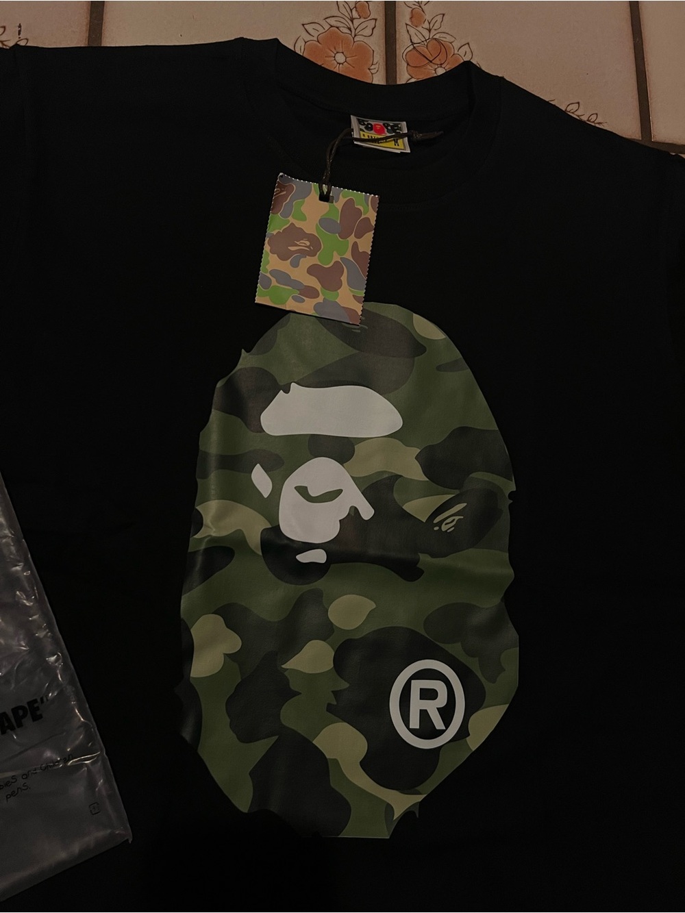 BAPE “A Bathing Ape” Camo/Green Shirt - Picture 2 of 6